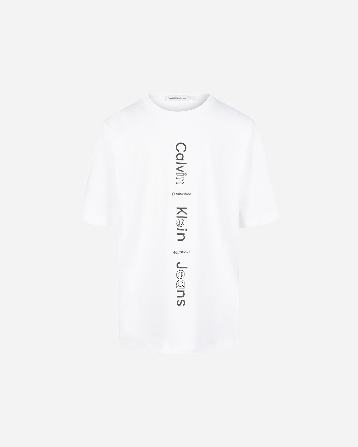 T-shirt CALVIN KLEIN JEANS MAXI LOGO JR - Bianco - 0 | Cisalfa Sport